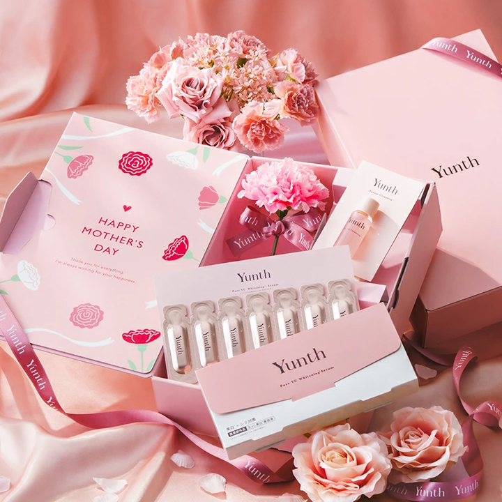Yunth 母の日限定 ありがとうをやさしく結ぶスキンケアギフト