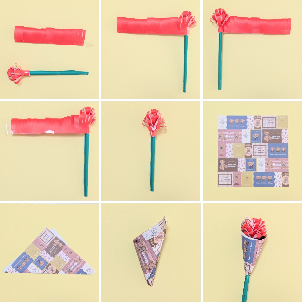 折り紙で作る「カーネーション」の作り方