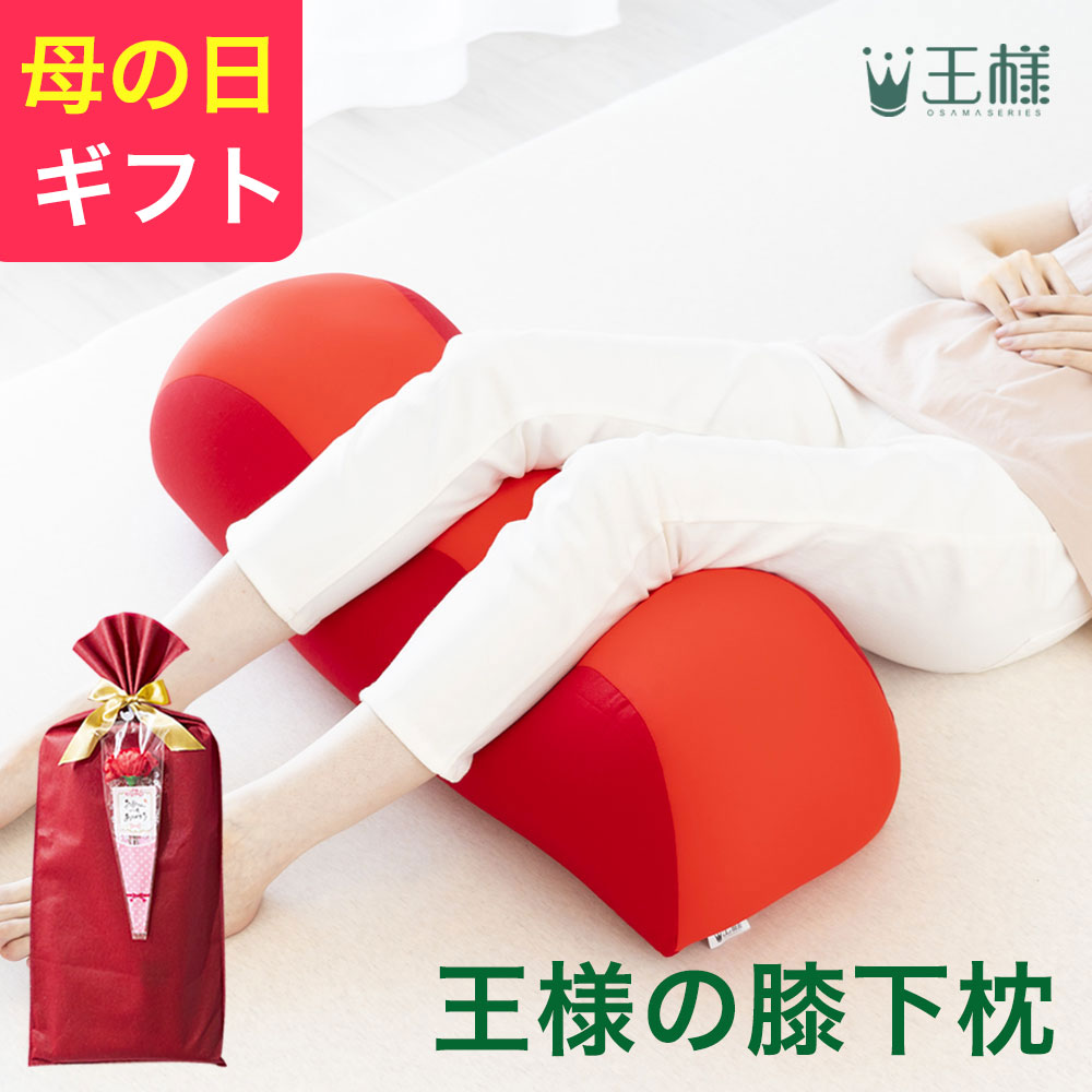 「王様の膝下枕」足をドサっと乗っけるだけで、足や腰が楽になるリラックス枕