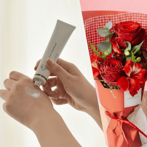 【母の日限定】ハンド＆ボディクリームと花のセットギフト PERFUMERS × AND PLANTS（アンドプランツ）